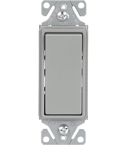 SwitchLight グレー EATON Wiring 7501GY-SP-L 15-Amp, 120-Volt Standard Grade